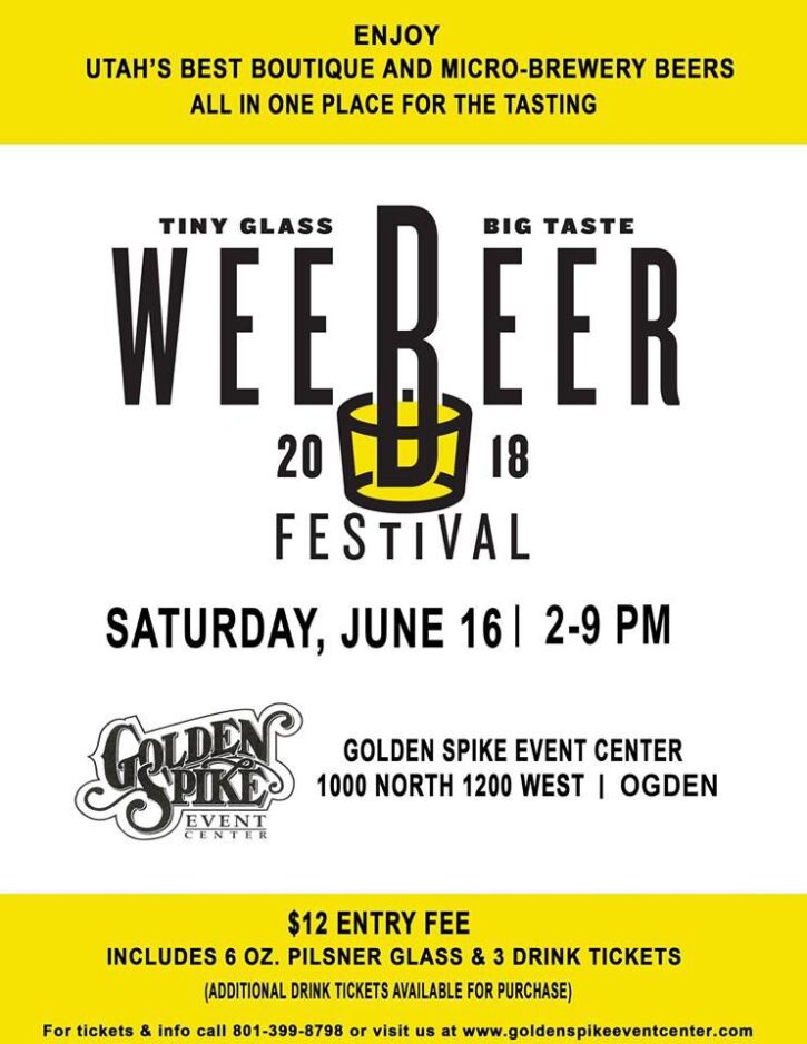 Wee Beer Fest comes to Ogden’s Golden Spike Events Center Saturday